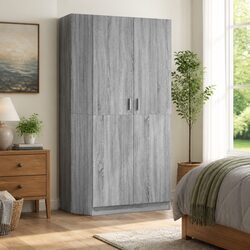 Your Ideal Grey Storage Wardrobe with Hanging Rod