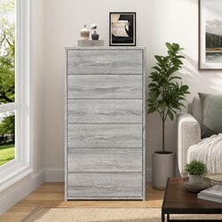 Your New Grey Sideboard with 6 Drawers Awaits