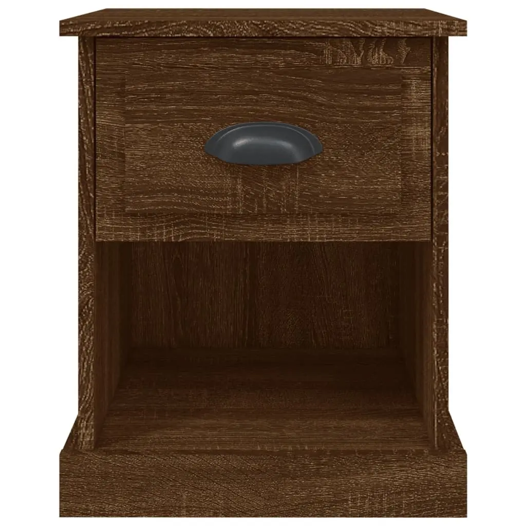 Bedside Cabinets 2 pcs Brown Oak Engineered Wood 39x39x47.5 cm Nightstand