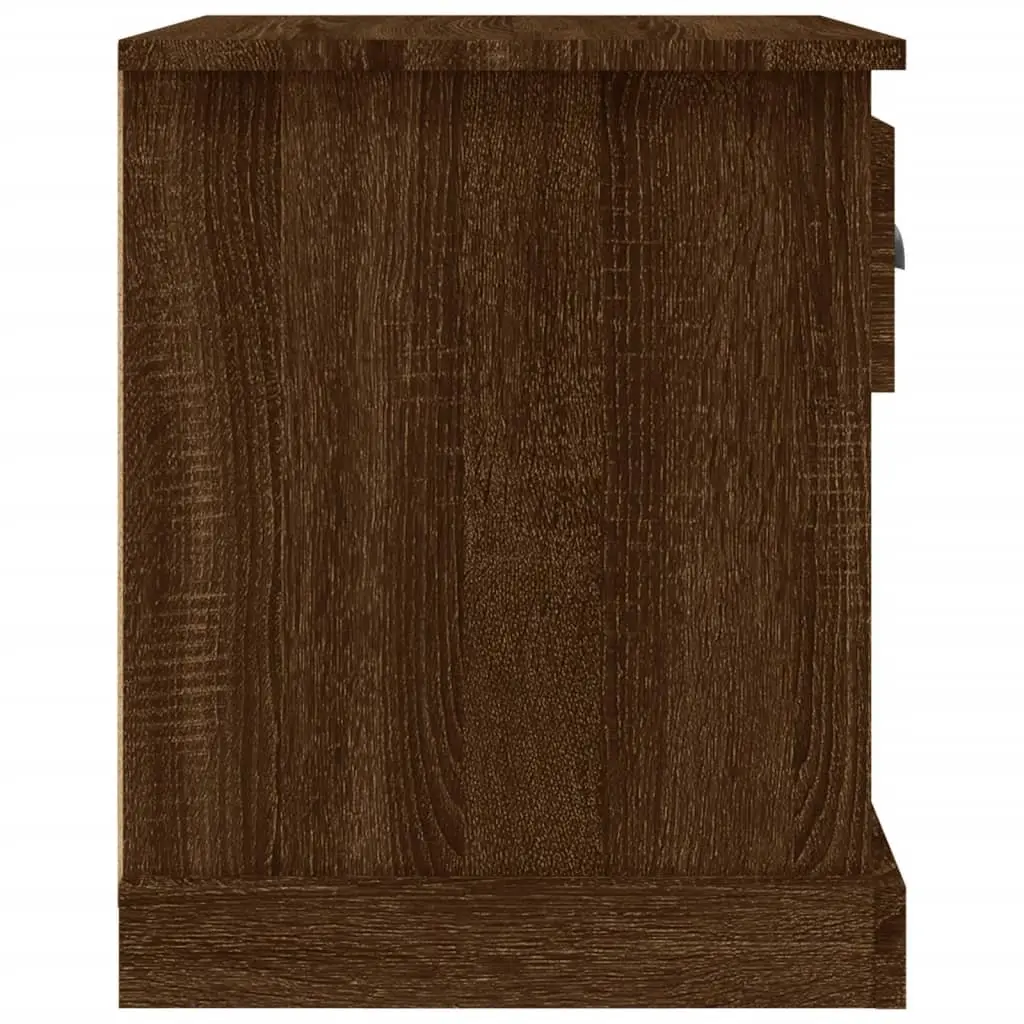 Bedside Cabinets 2 pcs Brown Oak Engineered Wood 39x39x47.5 cm Nightstand