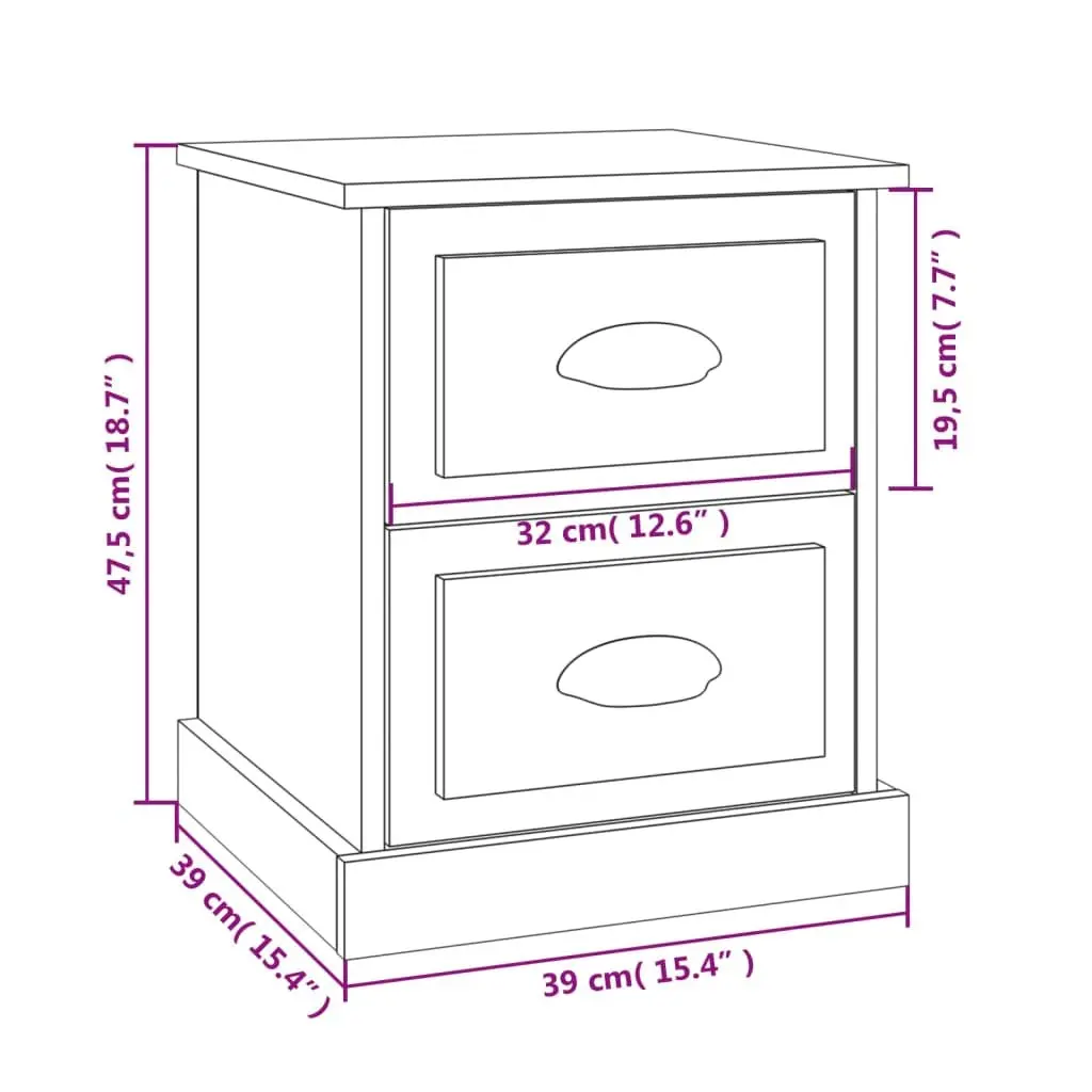 Bedside Cabinets in Brown