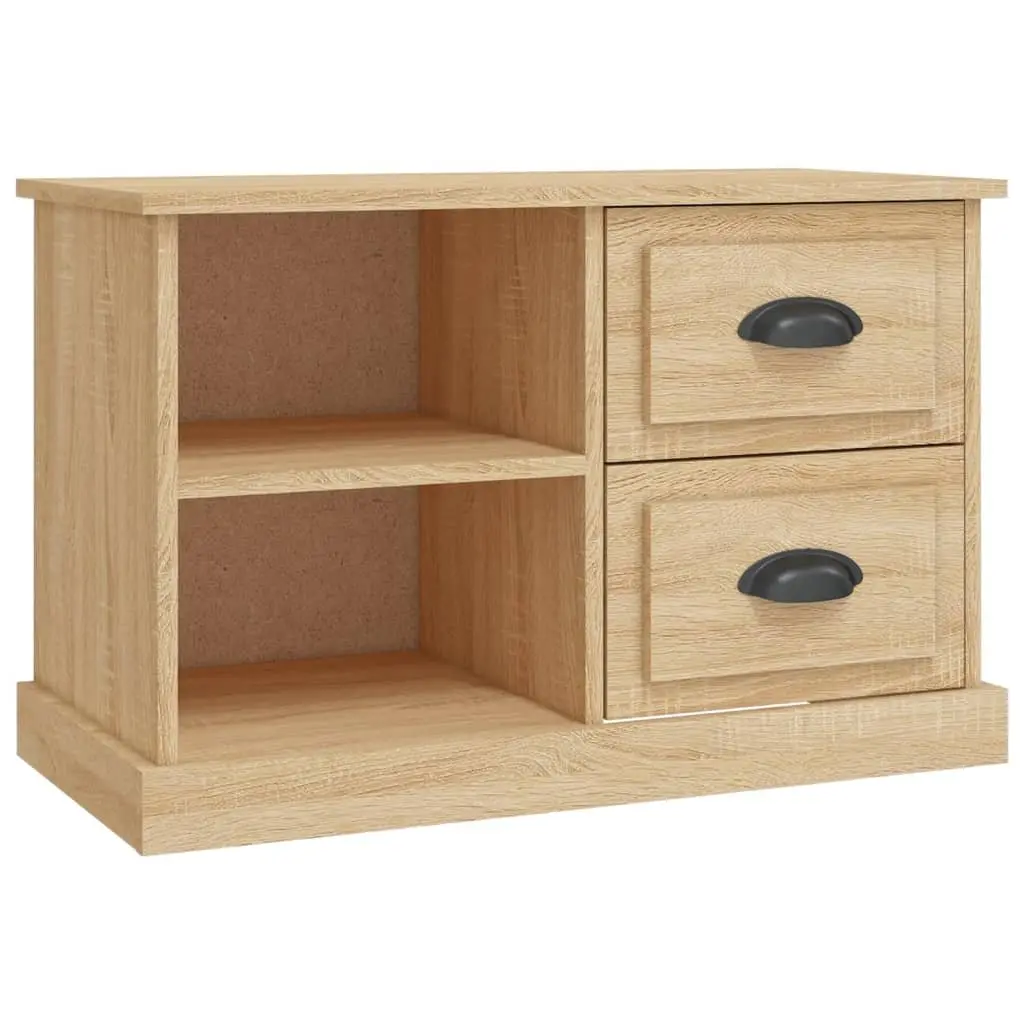 TV Cabinet Engineered Wood Sonoma Oak Brown 73x35.5x47.5 cm Storage Unit