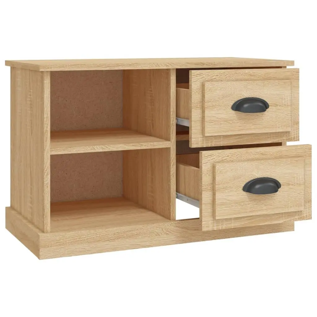 TV Cabinet Engineered Wood Sonoma Oak Brown 73x35.5x47.5 cm Storage Unit