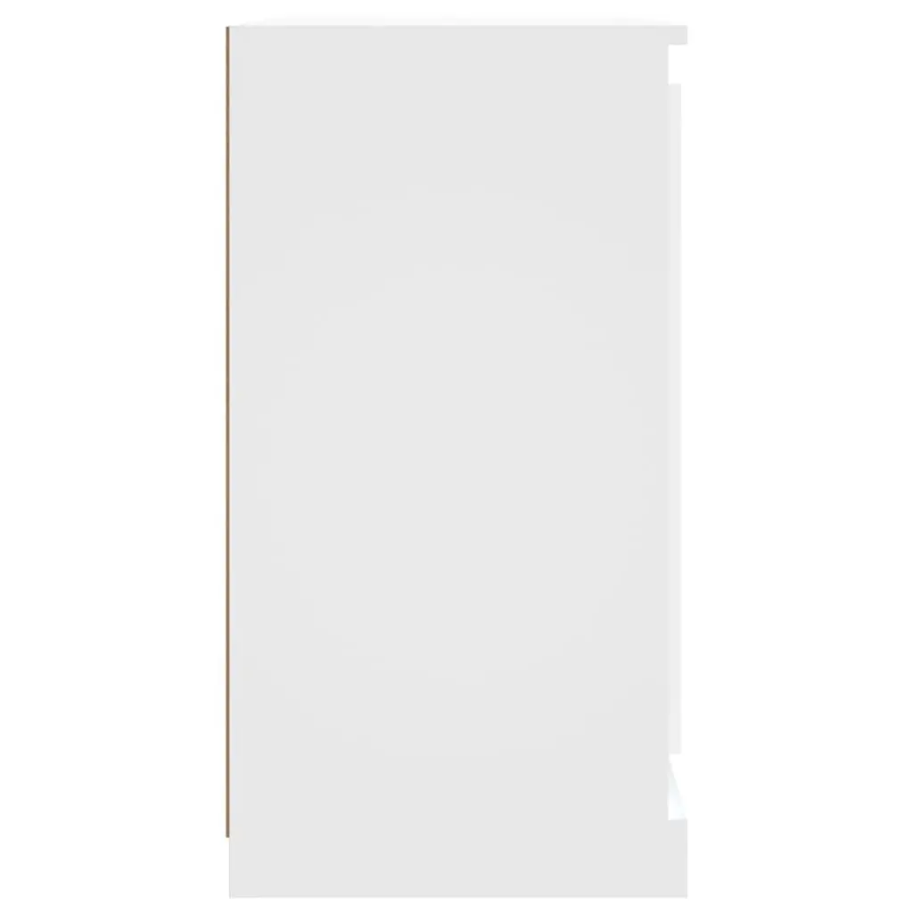 White Sideboard 70x35.5x67.5 cm Storage Cabinet Engineered Wood Furniture