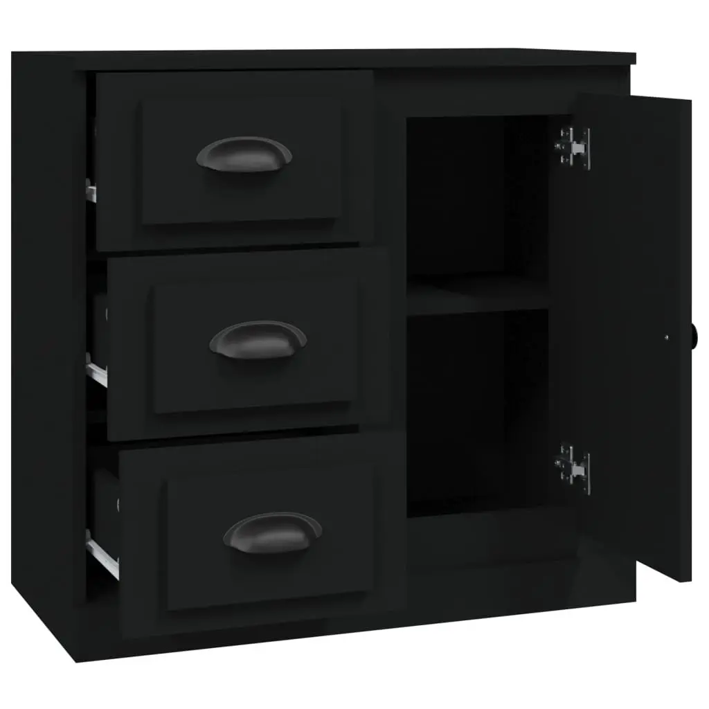 Black Sideboard for Organized Living Spaces