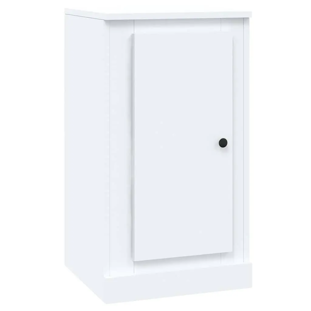White Sideboard Storage Cabinet Engineered Wood 37.5W x 35.5D x 67.5H cm