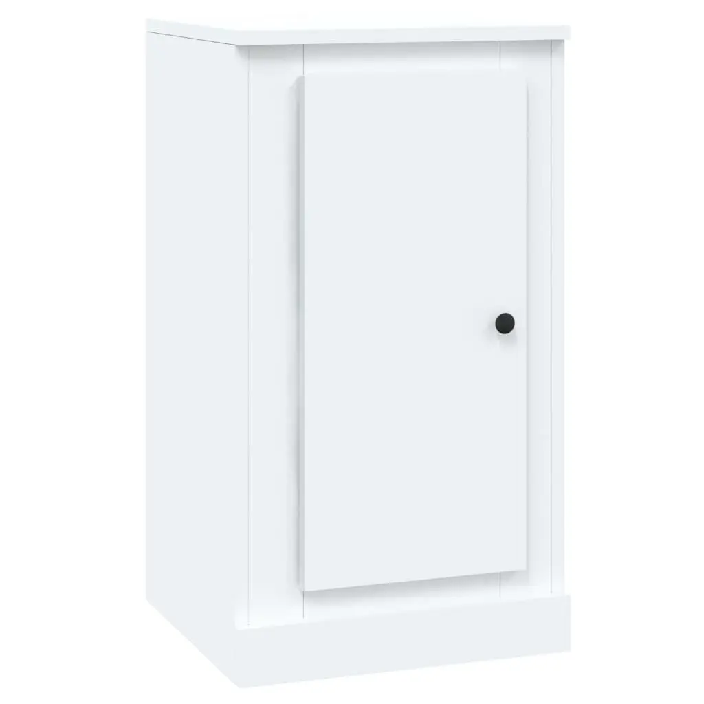 Sideboards White Storage Cabinet 2 pcs Engineered Wood Home Furniture