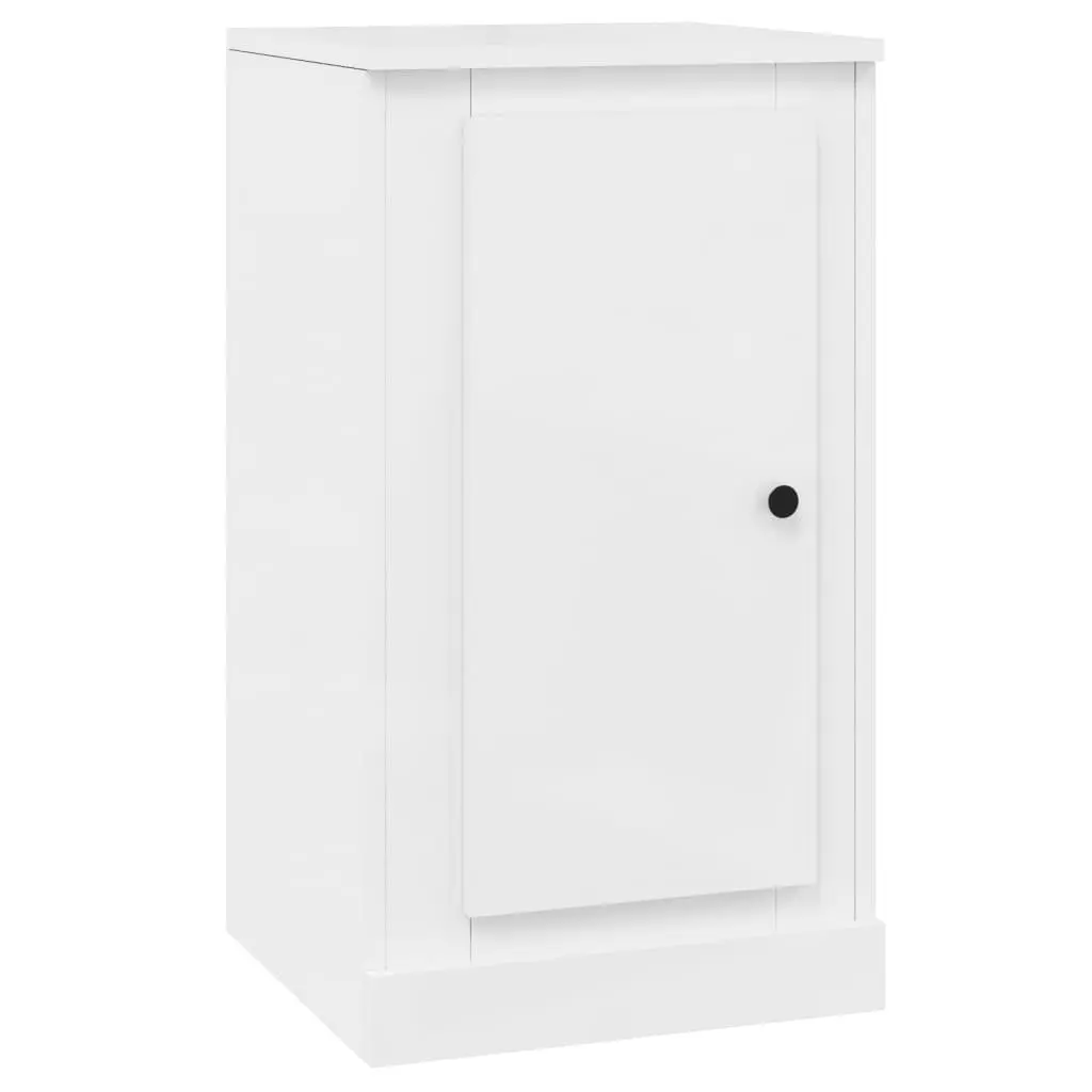Sideboards High Gloss White Storage Cabinet 2 pcs Engineered Wood