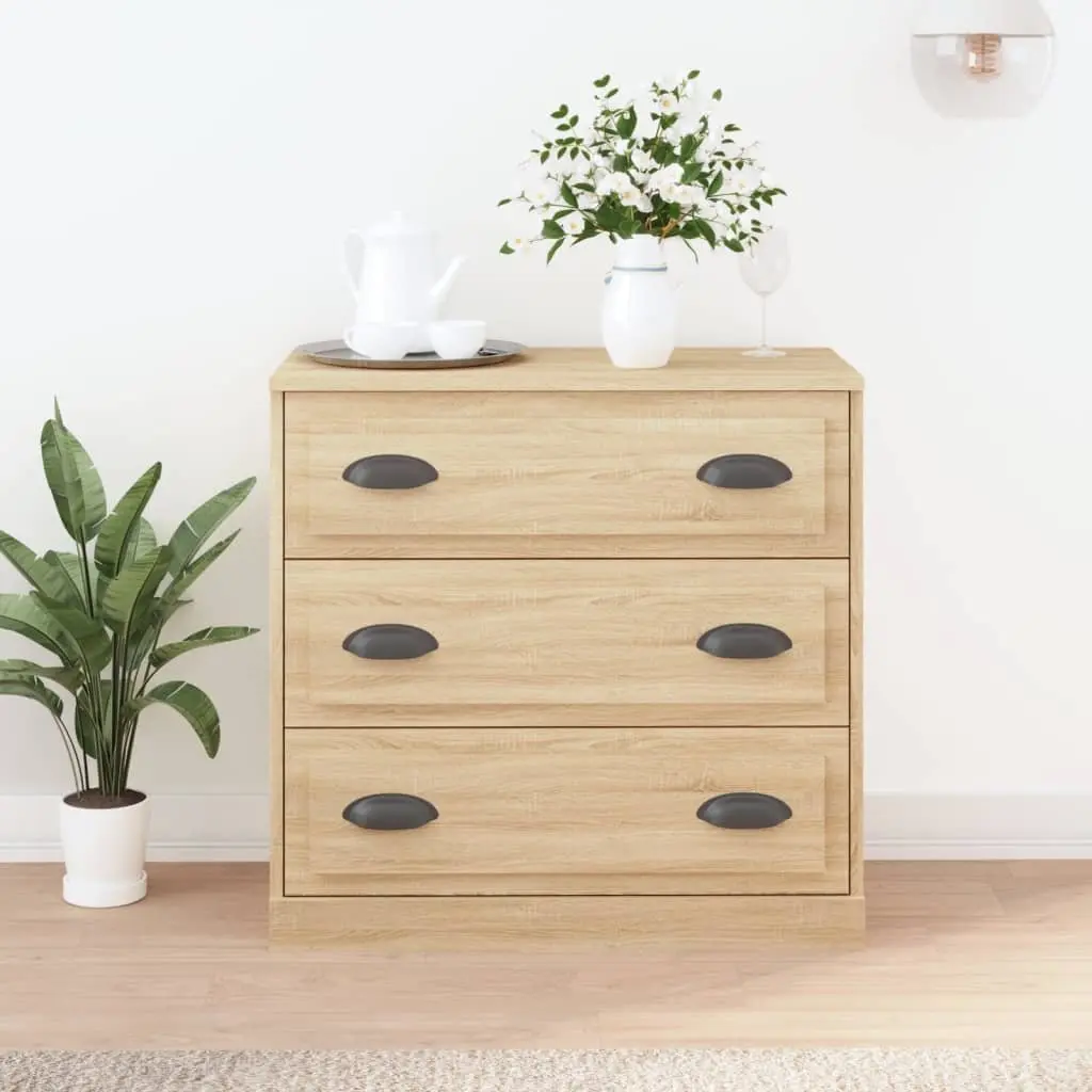 Sideboard Engineered Wood Brown Storage Cabinet Cupboard Furniture