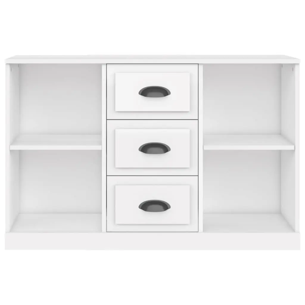 Sideboard High Gloss White Engineered Wood Storage Cabinet 104.5W x 35.5D x 67.5H cm