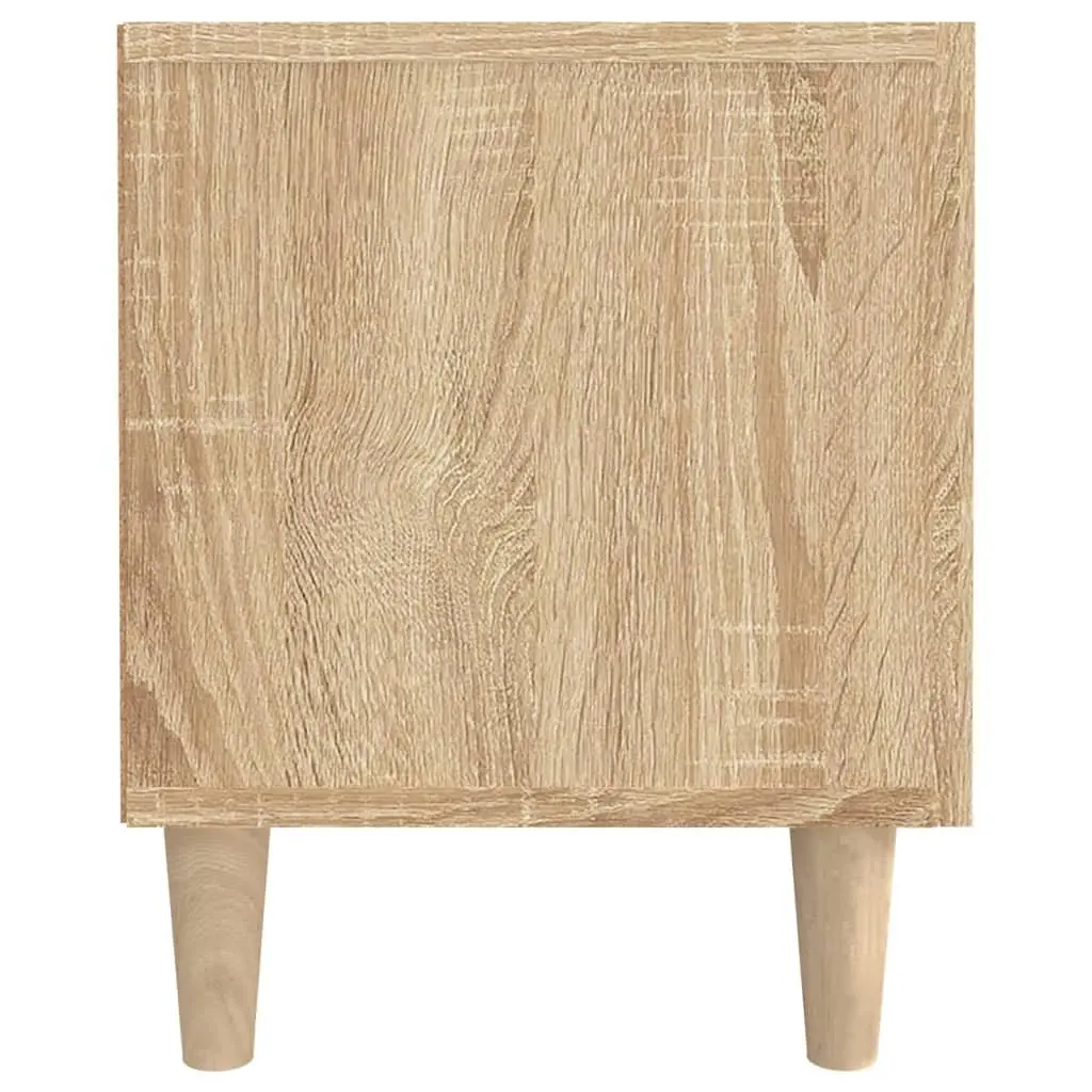 TV Cabinet Brown Engineered Wood Media Unit 180 x 31.5 x 40 cm Storage Doors Compartments