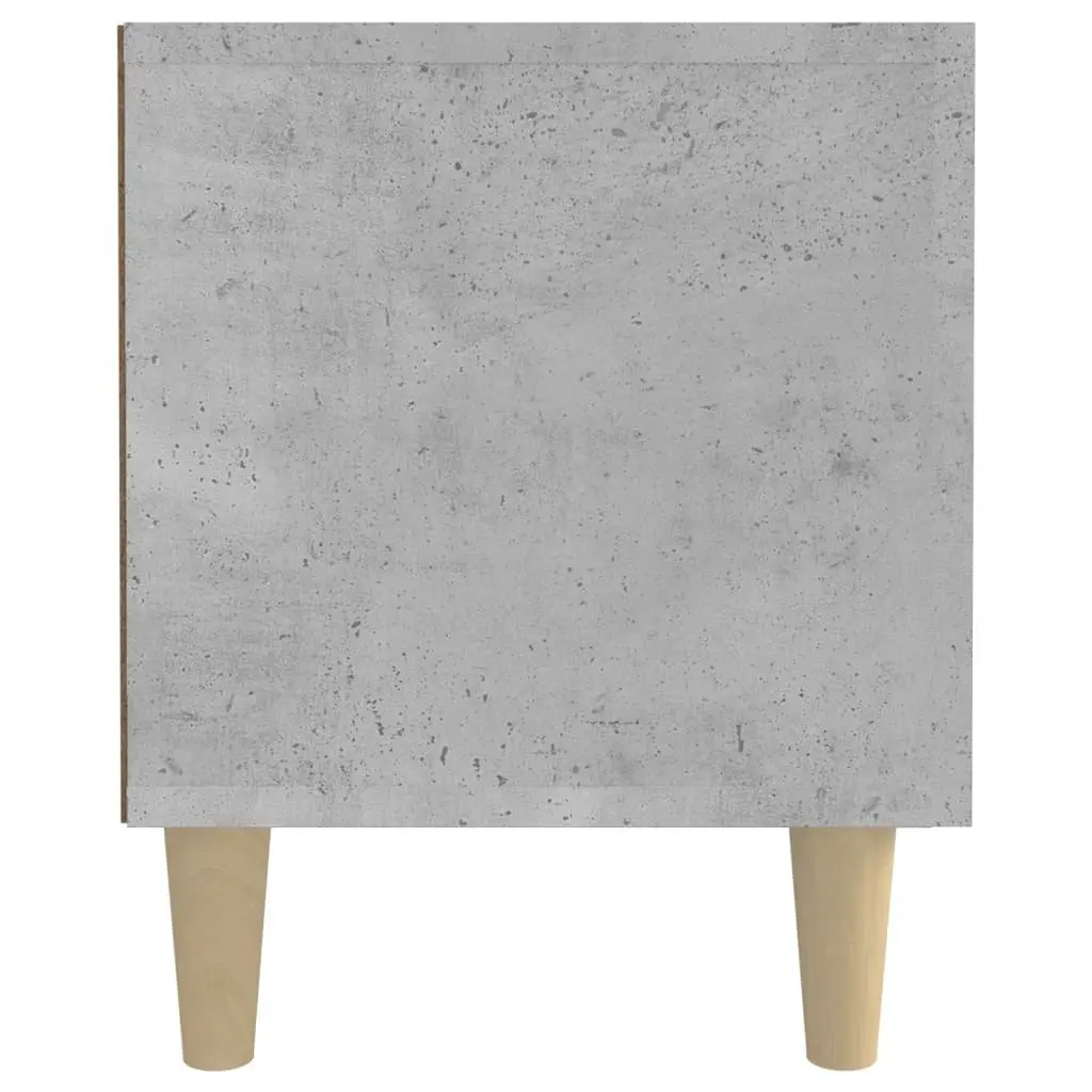 TV Cabinet Grey Engineered Wood Storage Unit 4 Compartments 4 Doors Media