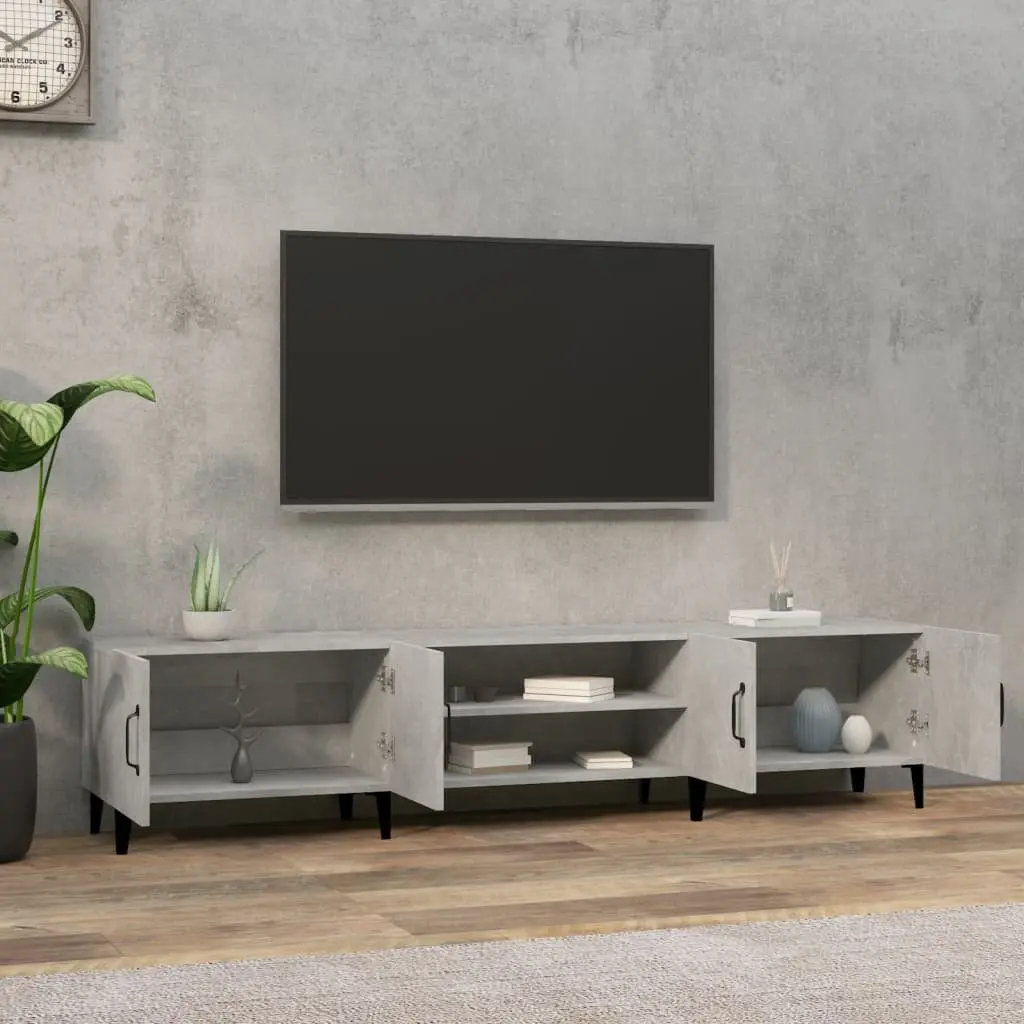 Grey TV Cabinet for Storage and Style