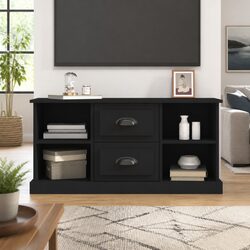 Your New Favorite Black TV Cabinet with Smart Storage