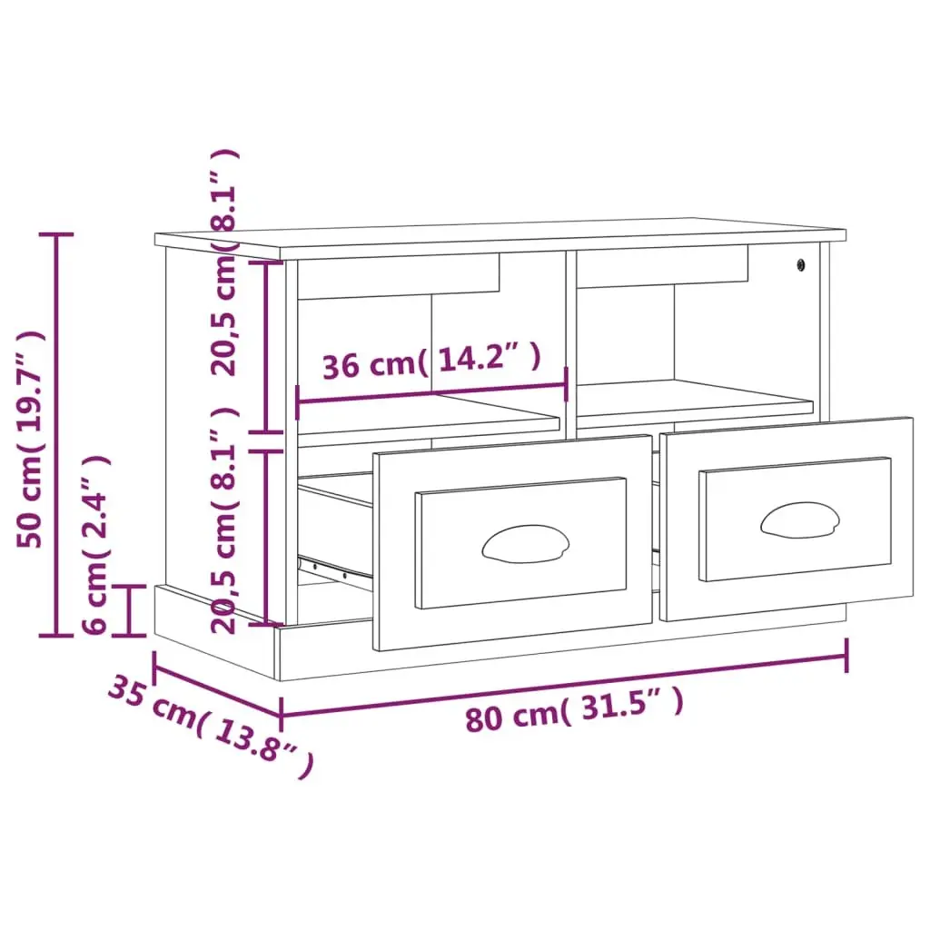 Grey Sonoma TV Cabinet