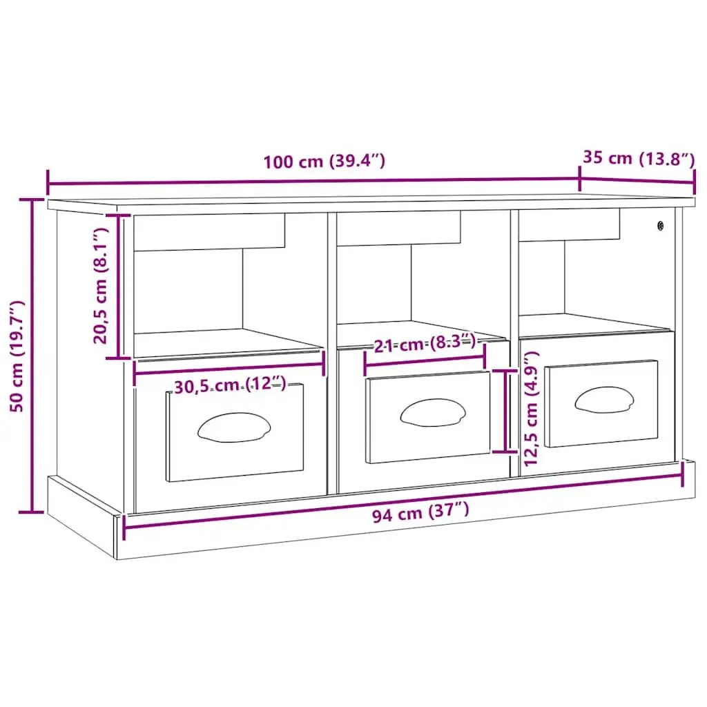 Grey Sonoma TV Cabinet