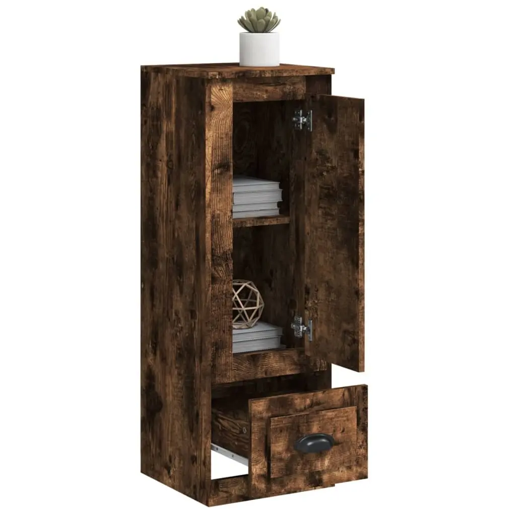 Highboard Storage Cabinet Smoked Oak 36 x 35.5 x 103.5 cm