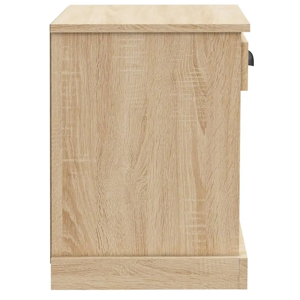 Bedside Cabinets 2 pcs Brown Sonoma Oak 43x36x50 cm Nightstand Storage Drawer