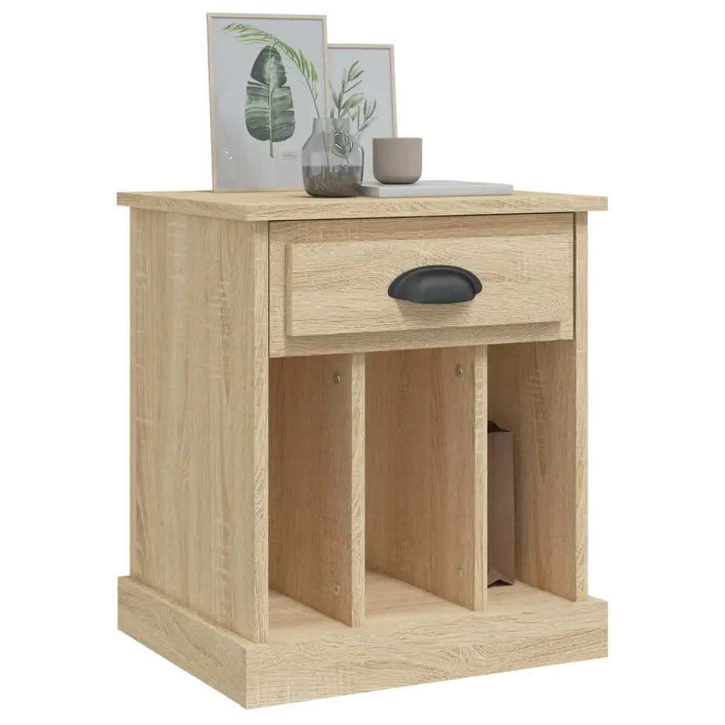 Bedside Cabinets 2 pcs Brown Sonoma Oak 43x36x50 cm Nightstand Storage Drawer