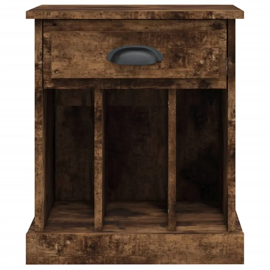 Bedside Cabinets Brown 2 Piece Drawer Storage Nightstand Side Table