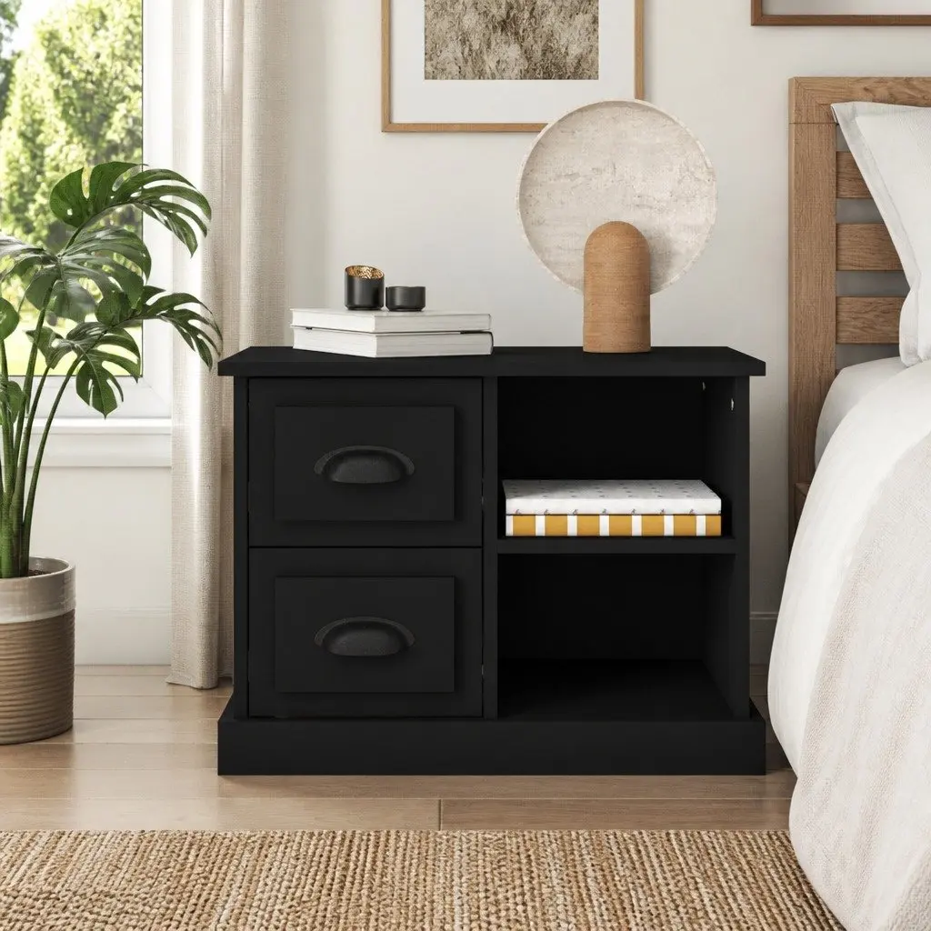 Bedside Cabinet with Storage Drawers