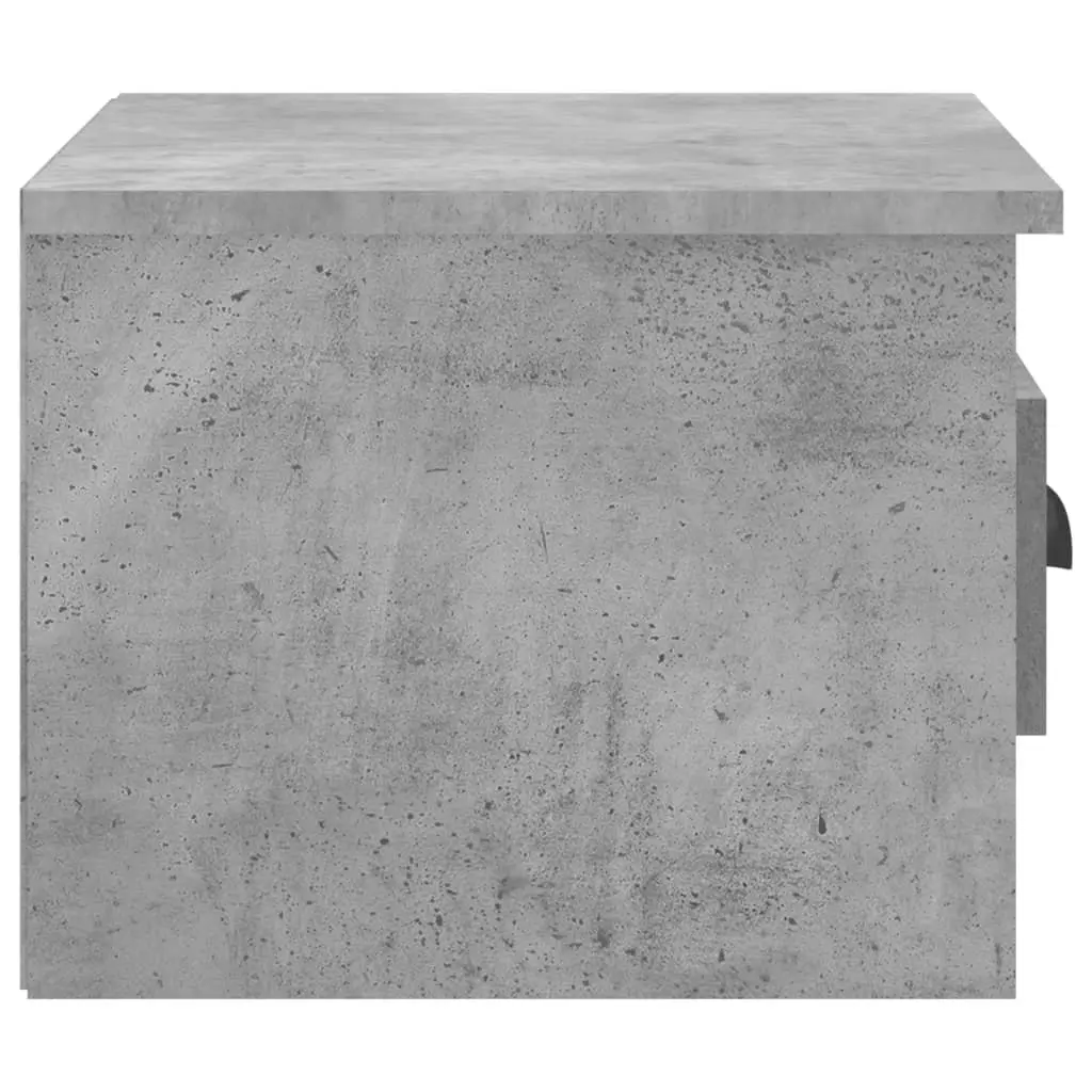 Grey Wall-Mounted Nightstand