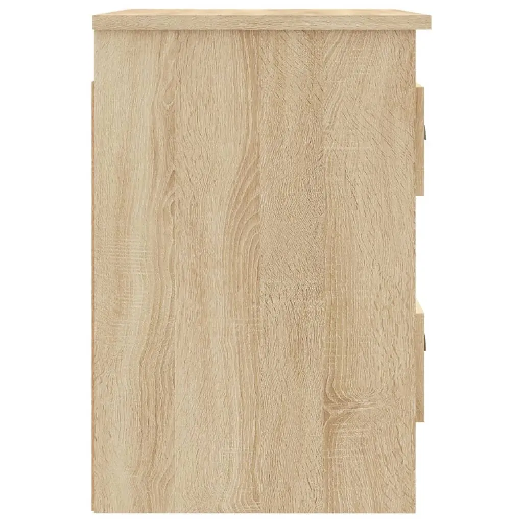 Sonoma Oak Floating Bedside Cabinet with Storage