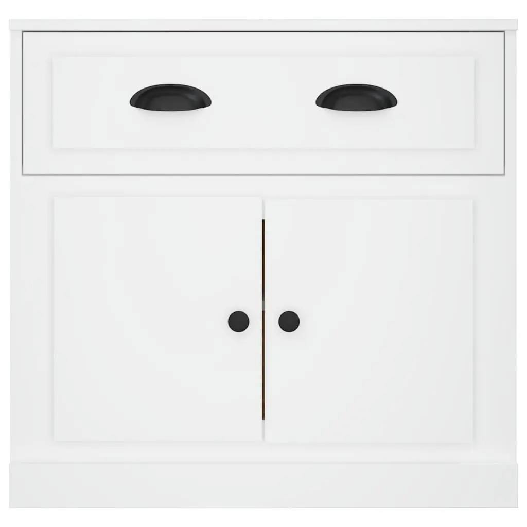 Sideboard White Engineered Wood 70x35.5x67.5 cm Storage Cabinet Cupboard