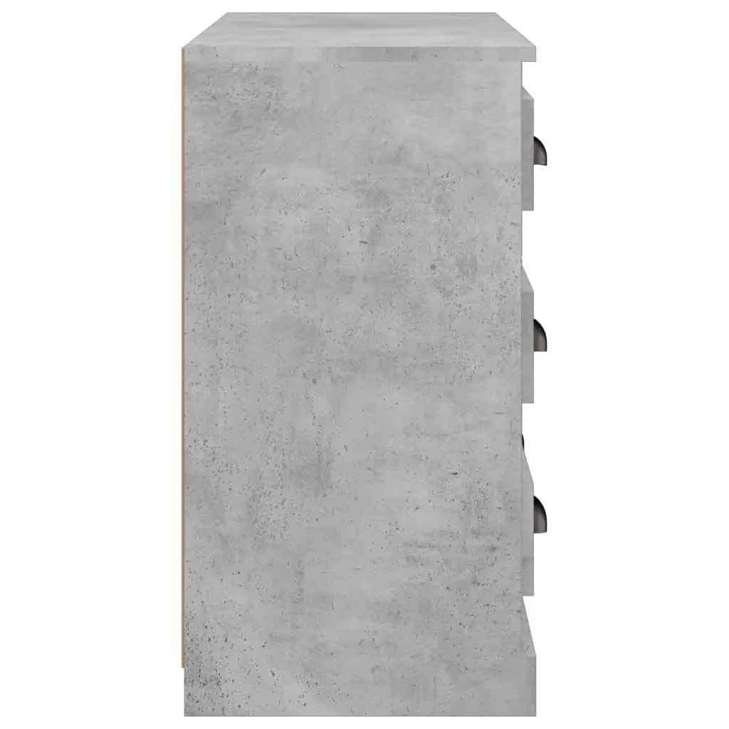 Sideboard Cabinet Engineered Wood Grey Storage Buffet 70x35.5x67.5cm