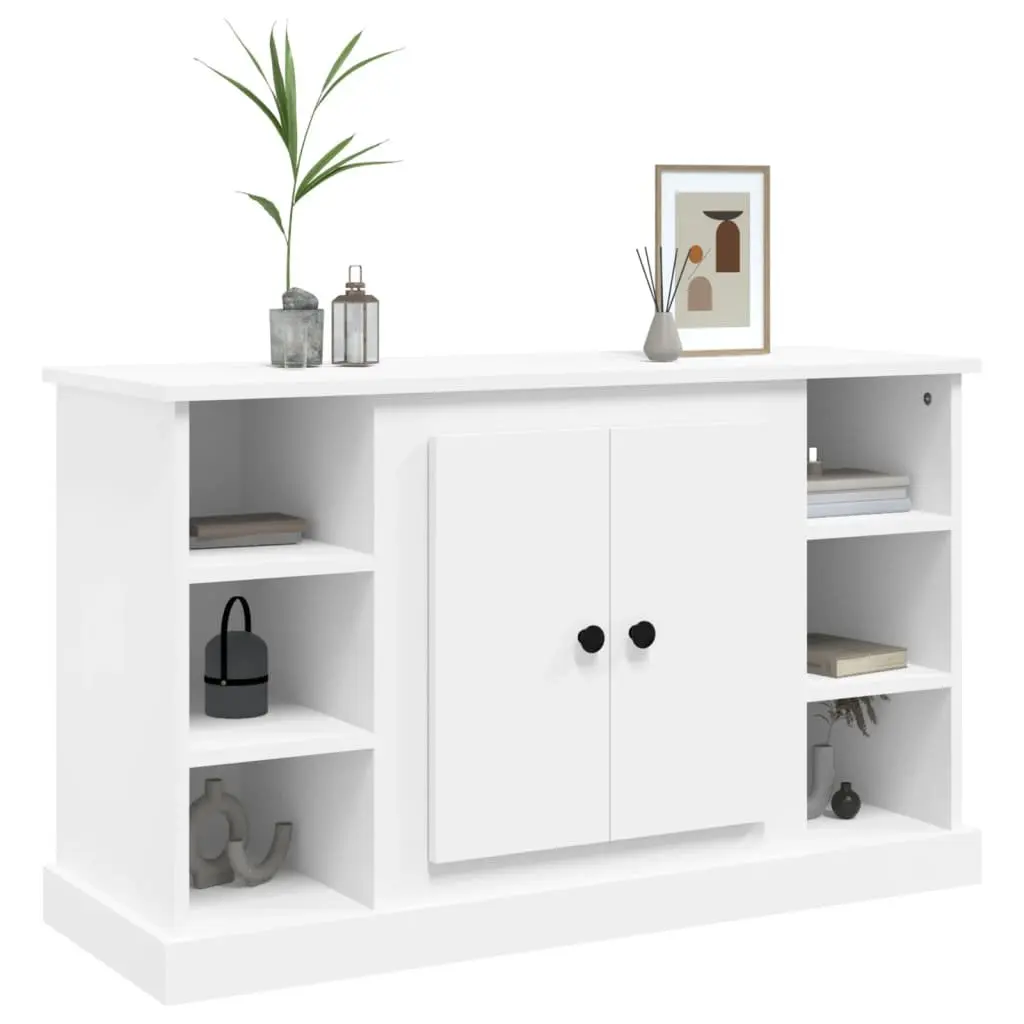 Sideboard Storage Cabinet Engineered Wood White 100x35.5x60cm