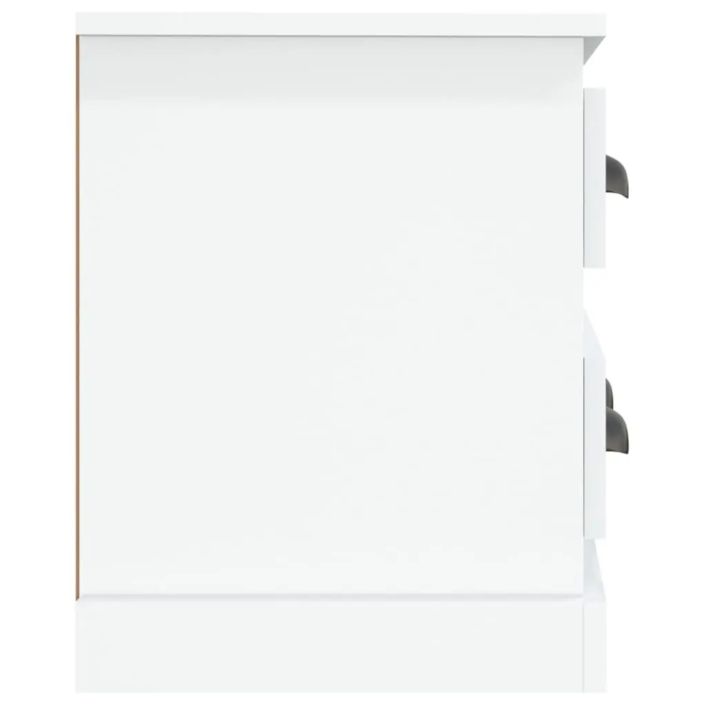 TV Cabinet White 100x35.5x45 cm High Gloss Engineered Wood 4 Drawers Storage