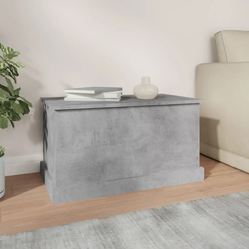Storage Box Grey Engineered Wood 70x40x38 cm