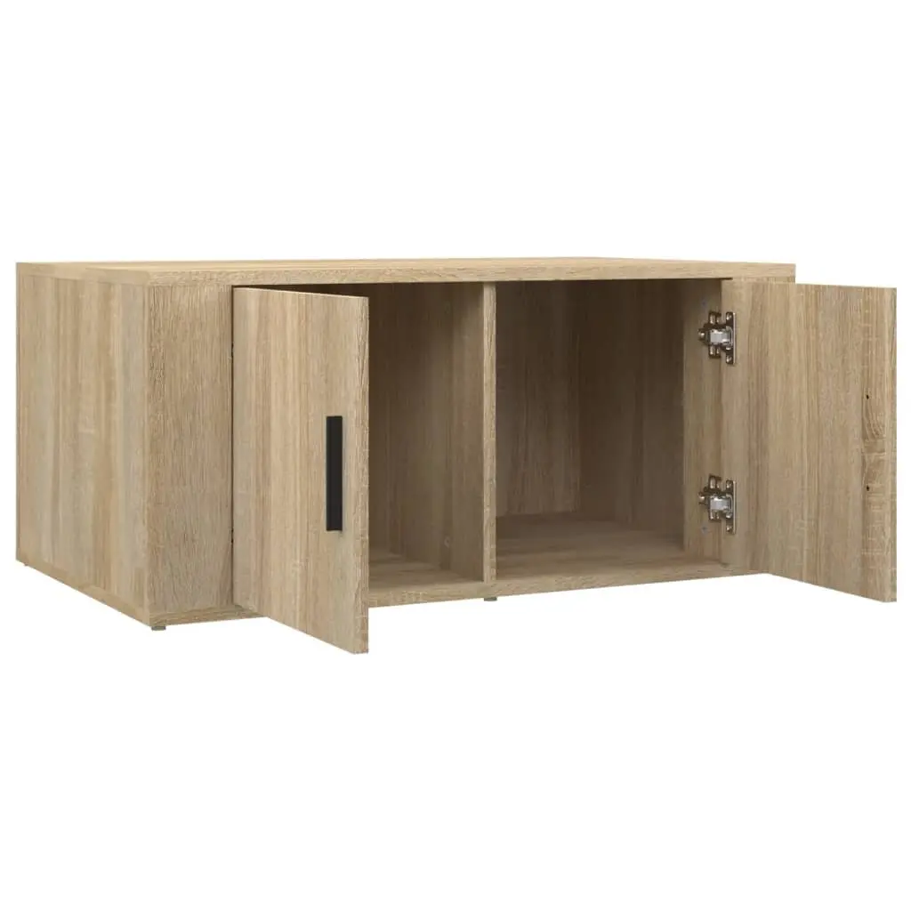 Coffee Table with Storage Compartments Brown Engineered Wood Living Room Accent