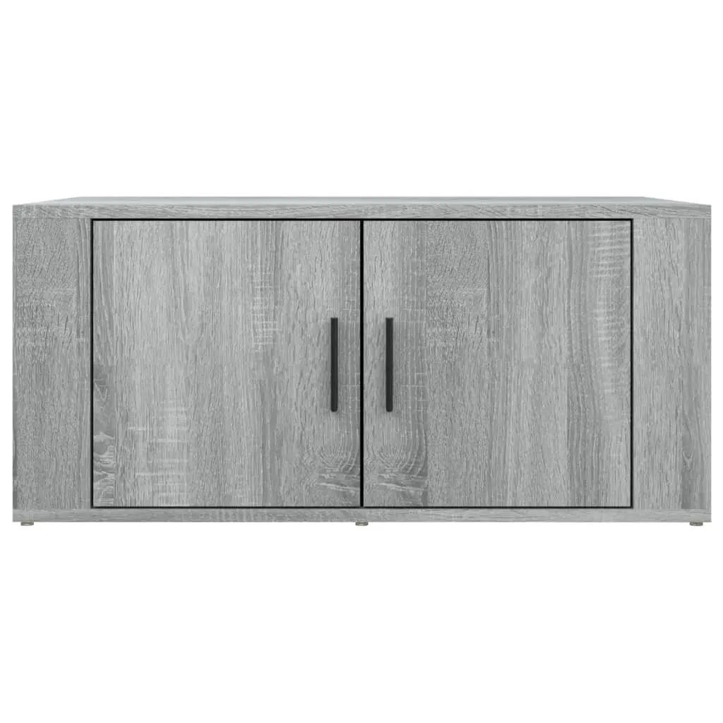Coffee Table Grey 80x50x36 cm Storage Compartments