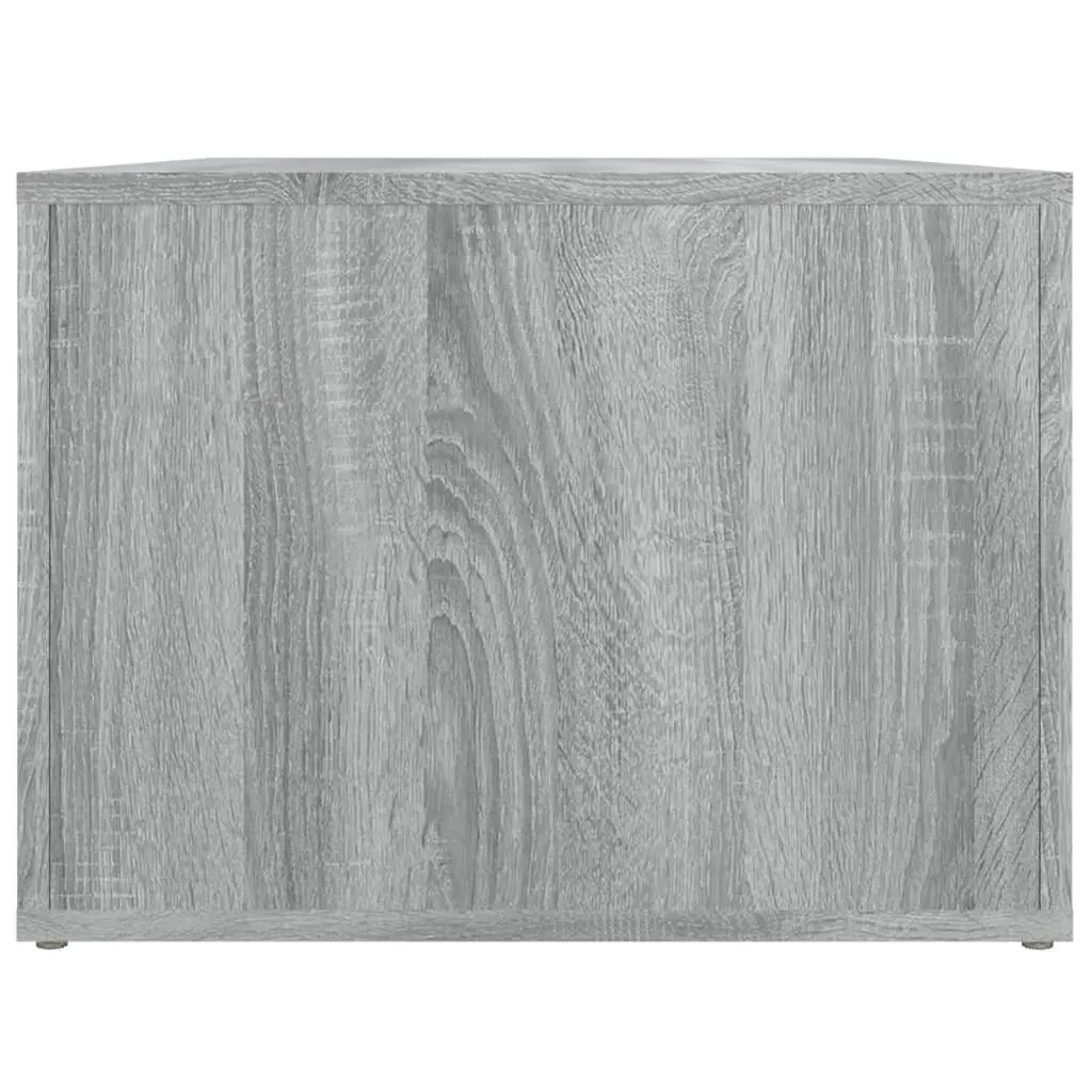 Coffee Table Grey 80x50x36 cm Storage Compartments