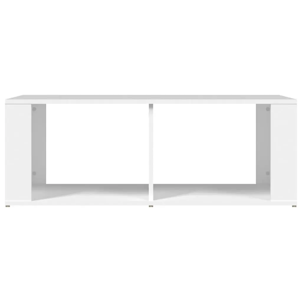 Coffee Table Modern White Engineered Wood 100x50x36cm