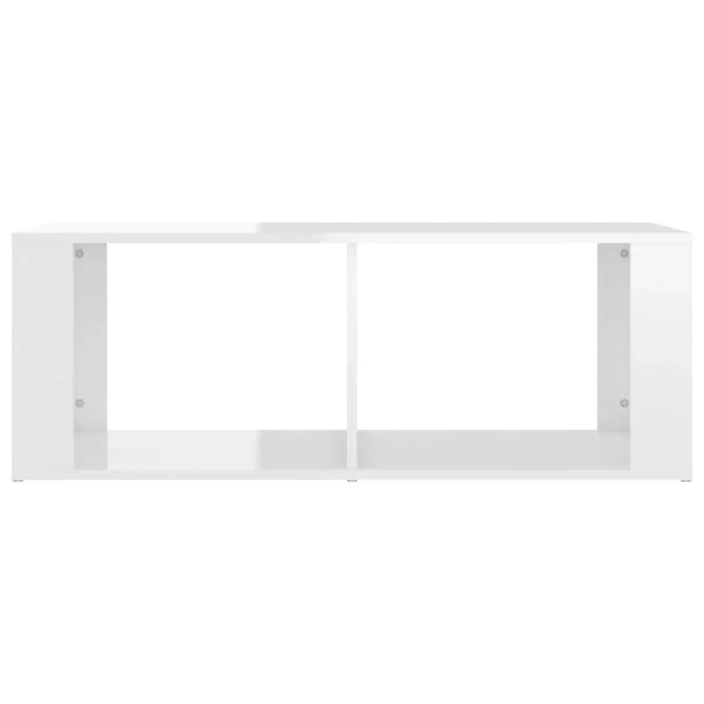 White Coffee Table with Shelves
