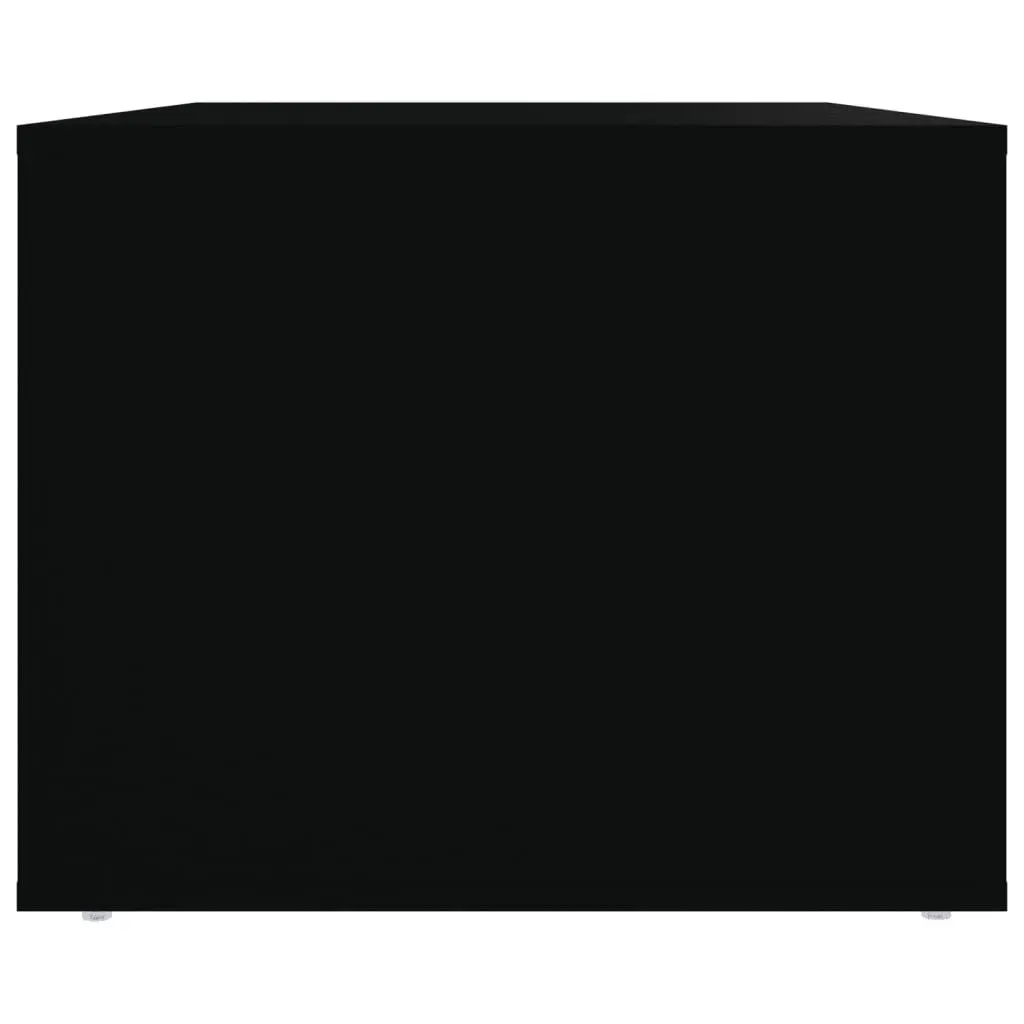 Coffee Table Black with 2 Storage Drawers 80x50x40 cm