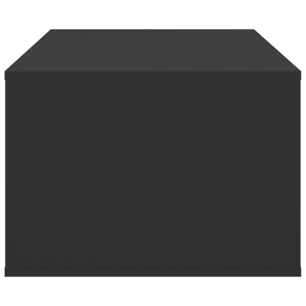 Coffee Table Black Storage Drawer Open Compartment Living Room Accent Furniture