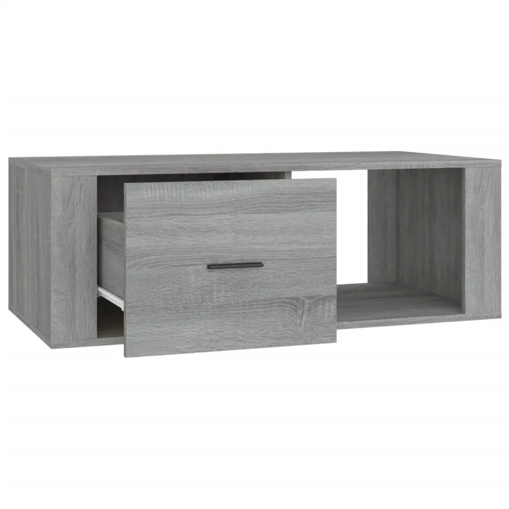 Coffee Table Grey Sonoma Engineered Wood Living Room Accent Table Drawer Storage
