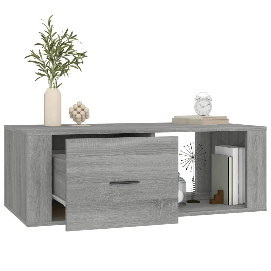 Coffee Table Grey Sonoma Engineered Wood Living Room Accent Table Drawer Storage