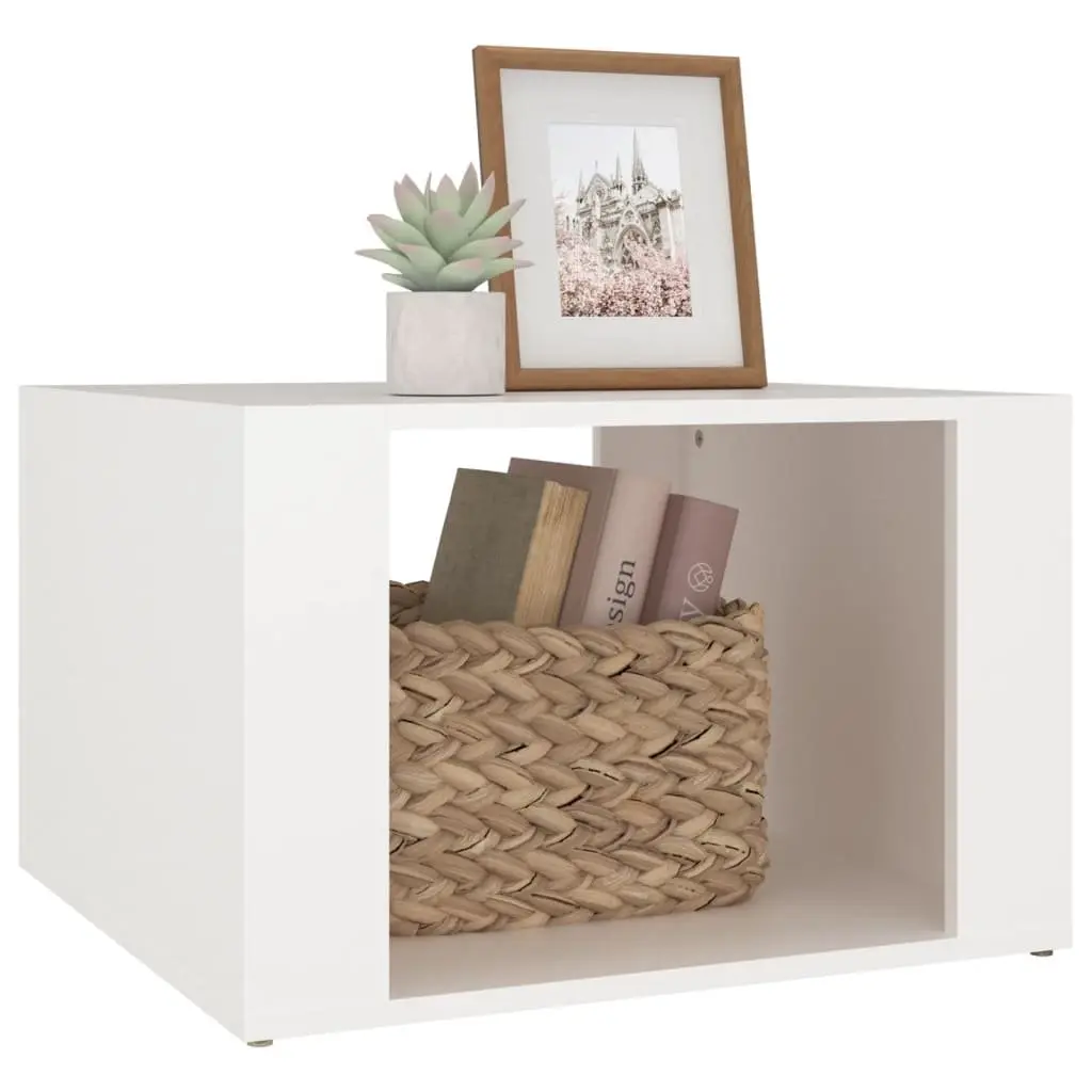 White Bedside Table for Storage