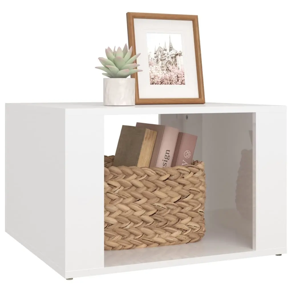 White Bedside Table with Storage Solutions