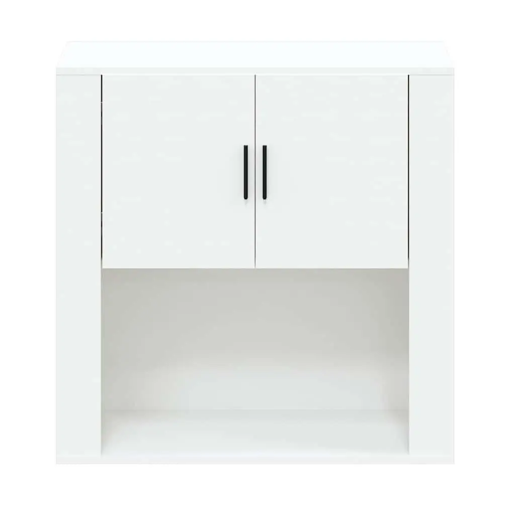 Wall Cabinet White Engineered Wood 80x33x80 cm