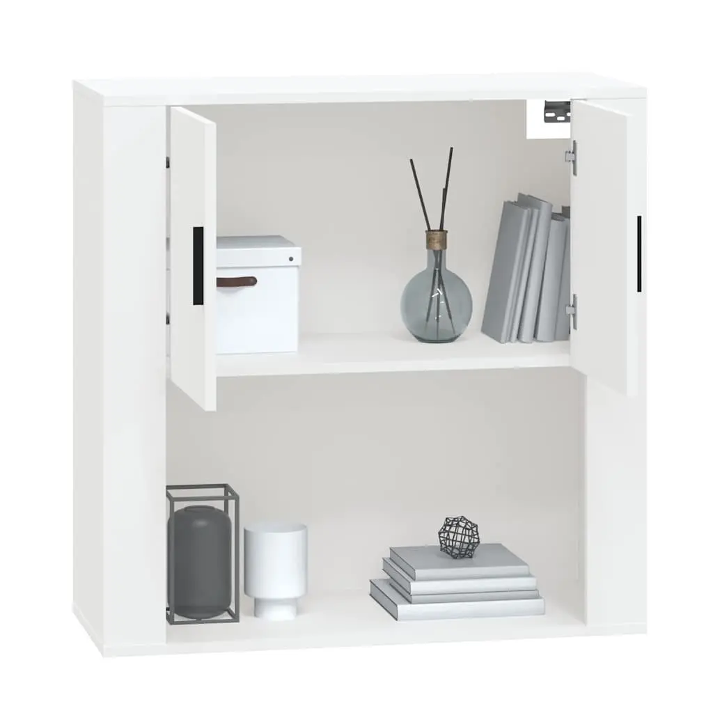 Wall Cabinet White Engineered Wood 80x33x80 cm