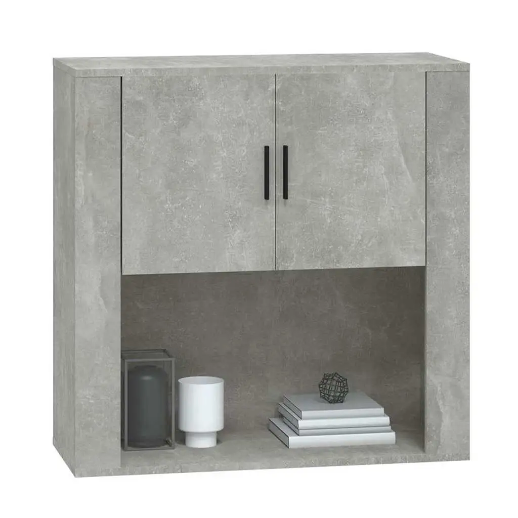 Grey Wall Cabinet for Home Organization