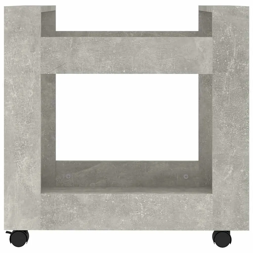 Desk Trolley Grey 60x45x60 cm Storage Cart with Castors