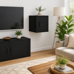 Your Stylish Black Wall Mounted TV Cabinet Awaits