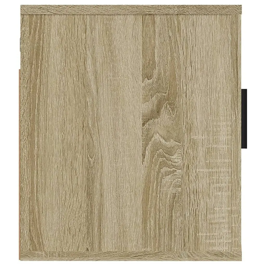 Wall Mounted TV Cabinet Brown Engineered Wood Storage Unit 40x34.5x40cm 2 Piece