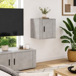 Easy-to-Install Grey Floating TV Cabinet for You